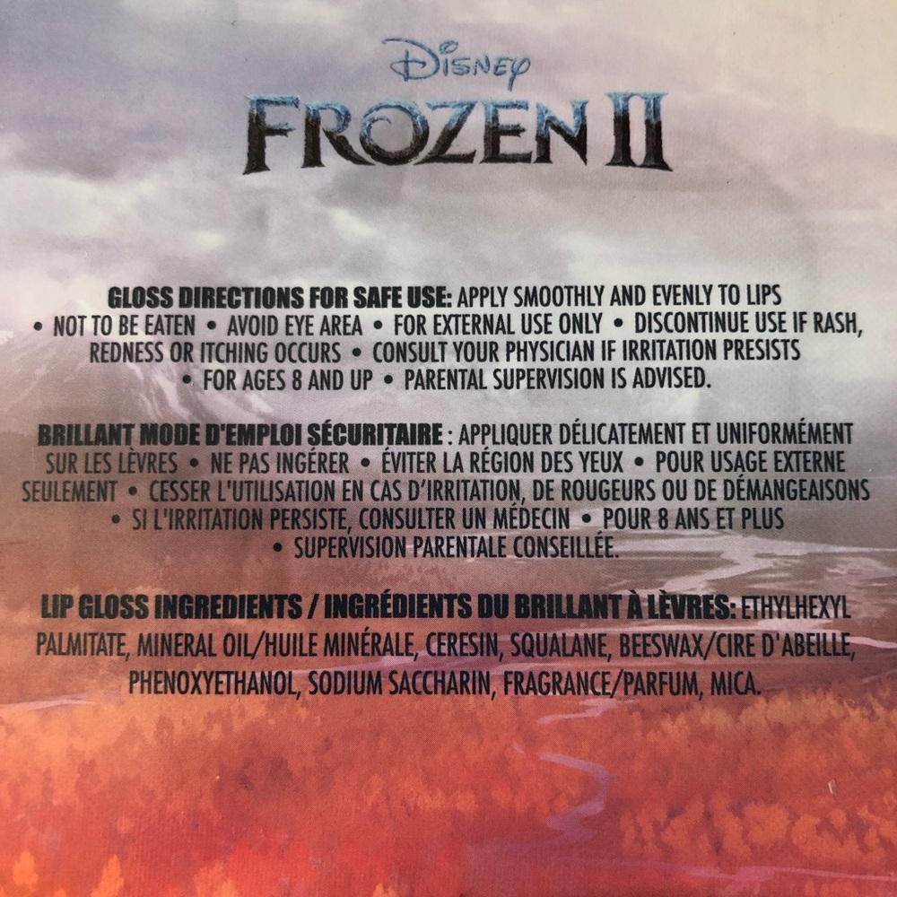 Set of 3 Disney Frozen 2: 0.10 oz Snowberry Flavored Lip Gloss - Picture 5 of 11